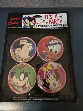 Vintage "It's a Party" Patience Puzzles manufactured by Party Makers